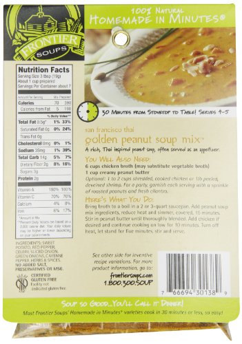 Frontier Soups Homemade In Minutes Soup Mix, San Francisco Thai Golden Peanut, 4.5 Ounce - Thumbnail 2