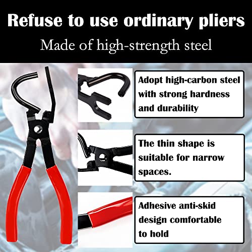 11" Exhaust Hanger Removal Pliers,Specialty Tools 25 Degree Offset Exhaust Hanger Removal Tool For Grommet Puller Muffler Hanger Automotive Tools #TOP3