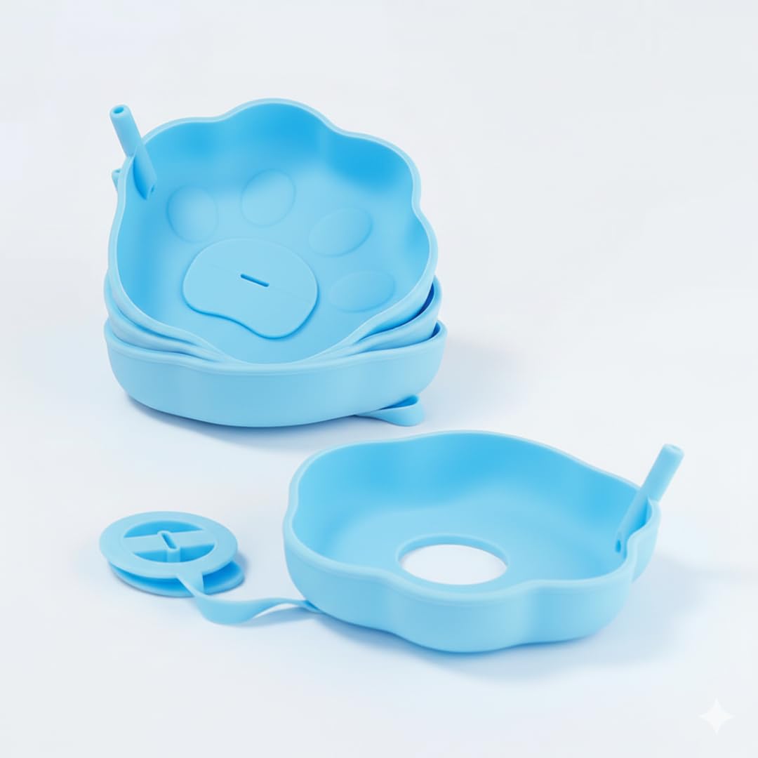 JSRM Kids Silicone Popsicle Drip Catcher – Reusable Mess-Free Ice Cream Holder (Sky Blue)-picture-12