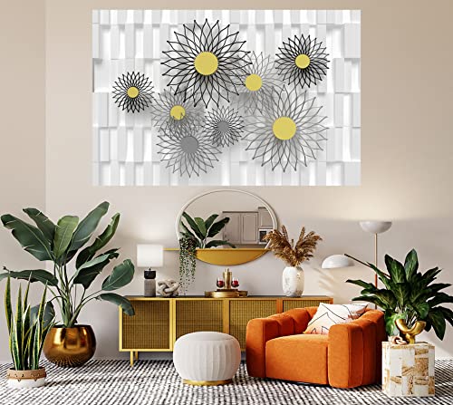 Image of Cabana Homes (48 inch x 36 inch) 3D Self Adhesive Wallpaper, Living Room, Bedroom, Sofa Background, Gypsum Board, Office