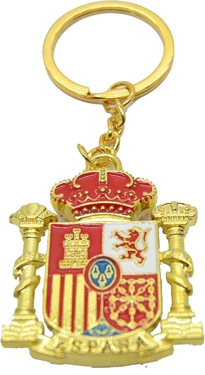 ZH TIPO 2 - Llavero Escudo de España, Doble Cara, Diseño
