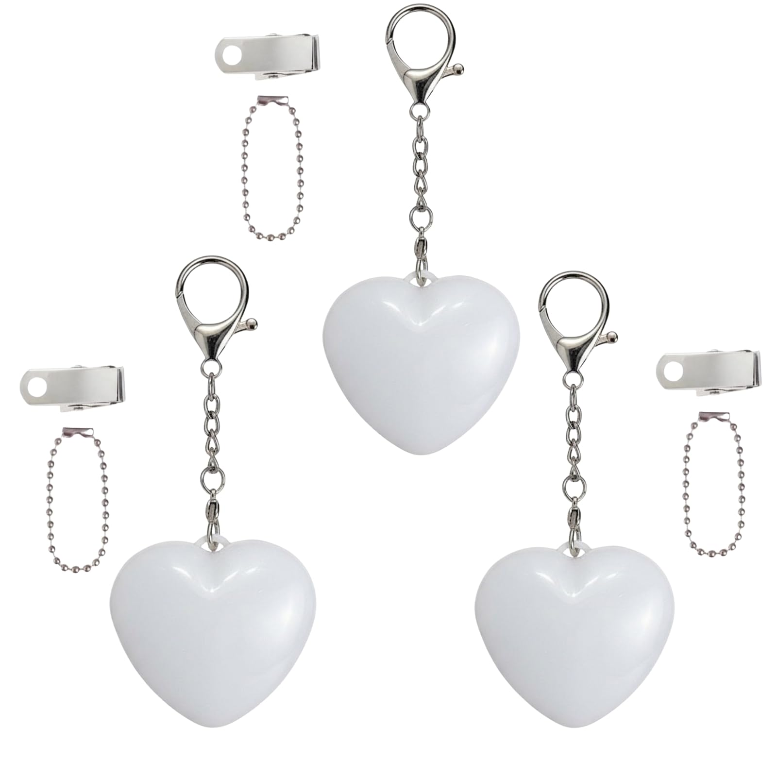 3Pcs Rechargeable Purse Light Handbag Lights for Inside Purses,2" Bag Light for Purse,Heart Touch Sensing Purse Lights,Purse Must Haves Accessories for Women,Mini Night Lights for Christmas Gifts
