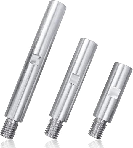 Miniatura 1 de Mesee Juego de 3 varillas de conexión de extensión de amoladora angular M14, placa de soporte de rosca M14, eje de extensión, barra de alargamiento