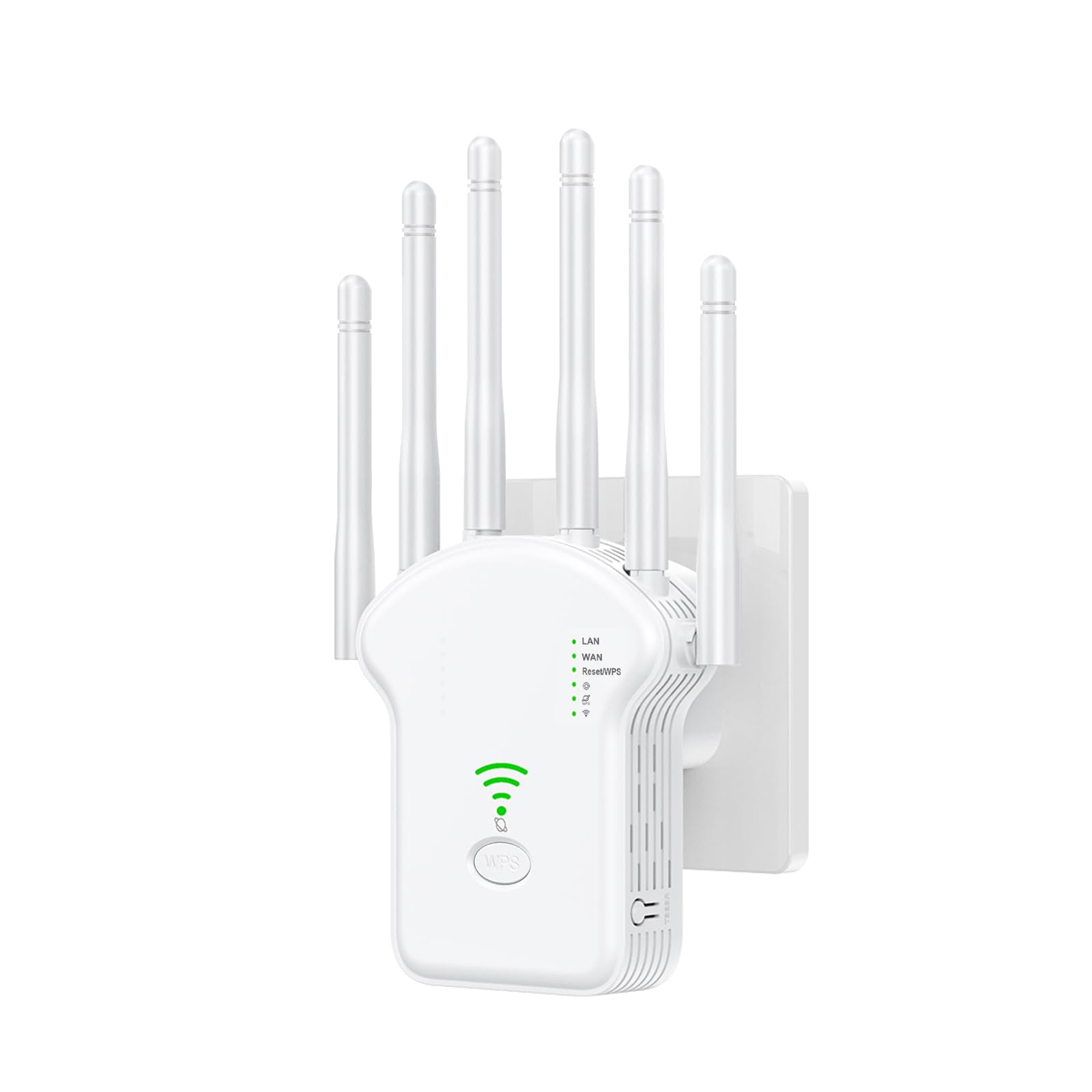 WiFi Extender 6 Antennas,Wireless Signal Booster with Ethernet Port, Repeater/Router/AP 3-in-1 Modes, Long Range Wall Wireless Router Amplifier for office Home & Gaming-image-11