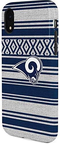 Skinit Pro Phone Case Compatible with iPhone XR - Officially Licensed NFL Los Angeles Rams Trailblazer Design Blue