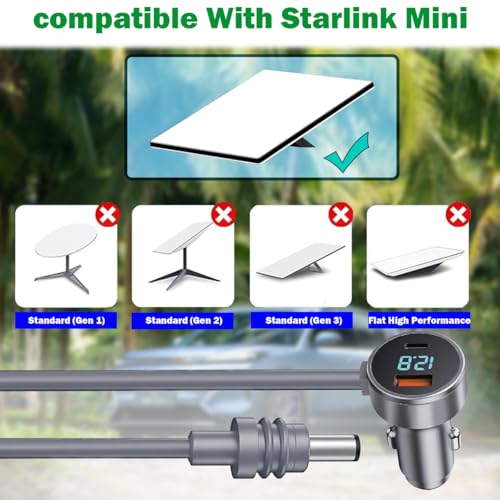 Starlink Mini 12V DC Power Cable,10Ft Car Charger Cigarette Lighter Adapter - image 5