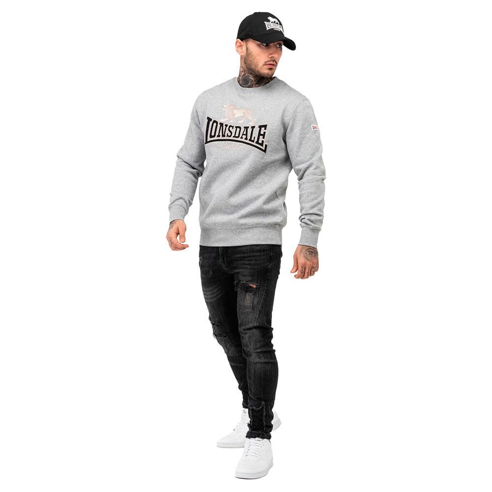 Lonsdale Herren Rundhals Sweatshirt Normale Passform LAWINS