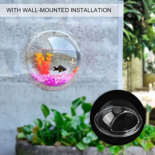 cloudbox Fish Bowl-Mini Wall Hanging Trasparente Fish Bowl Acrilico Fish Tank Acquario Decorazione 15 cm - Image 8