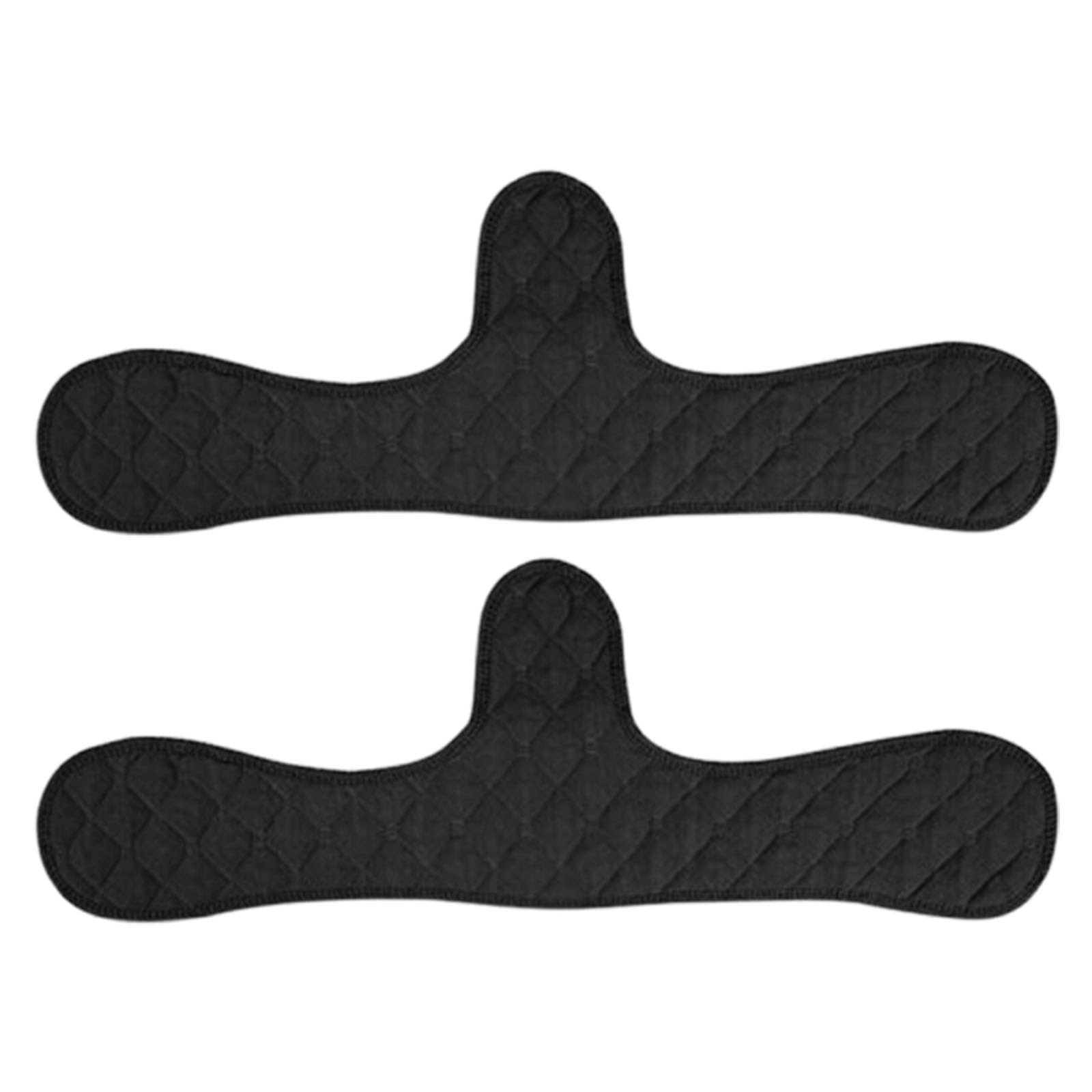 2PCS Under Breast Sweat Pads, Washable Breast Pads for Women, Soft Absorbent Sweat Liners for Gym Workouts and Professional Meetings, Black Lingerie Accessories, Pads Enhancers