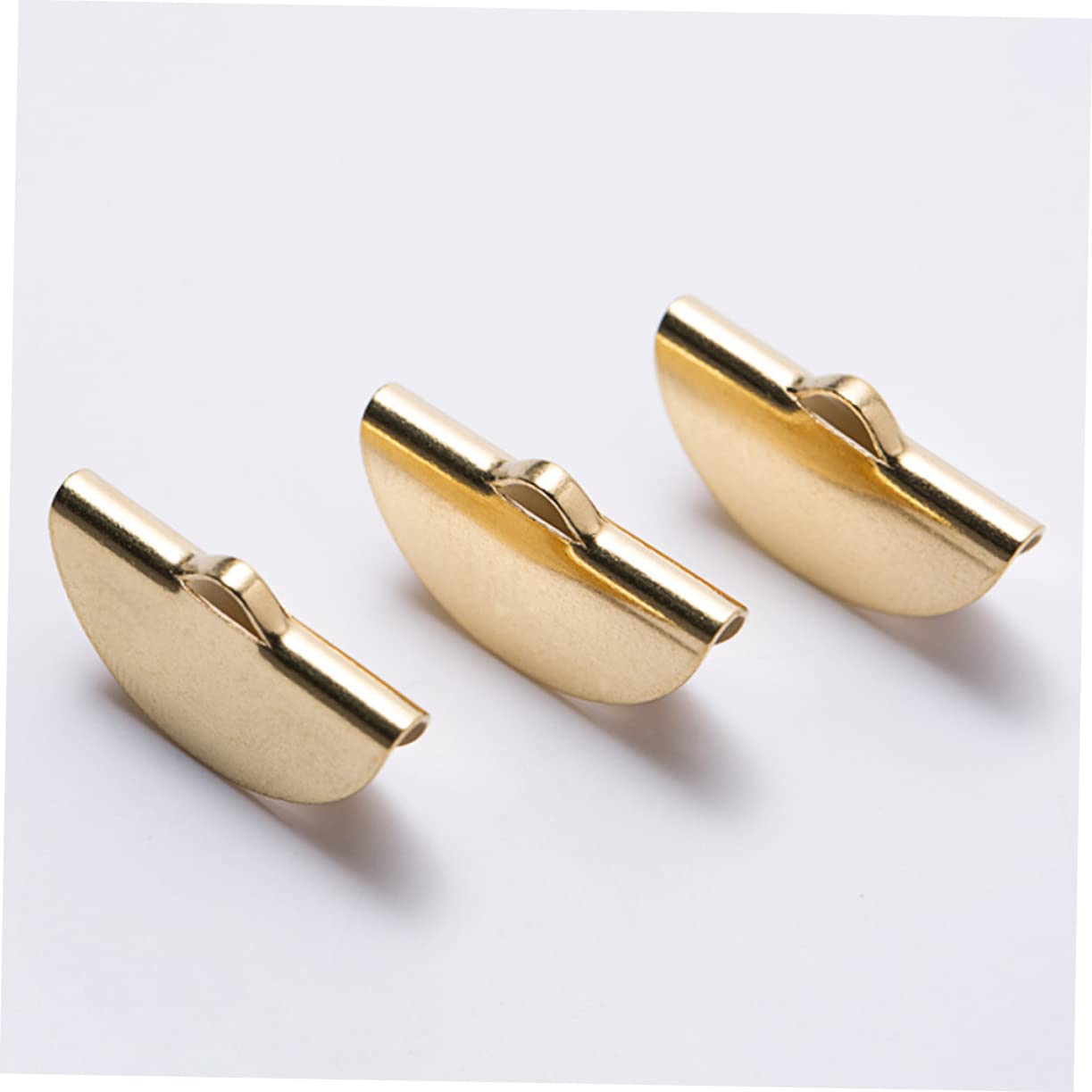 Uonlytech 2 Sätze Halbrunde Clip Tassel Clips Fächerförmige Schmuckverschlüsse Taschenbefestigungen Für Dekoration Goldene Zubehörteile Für Bastelprojekte 100 Stück * 2