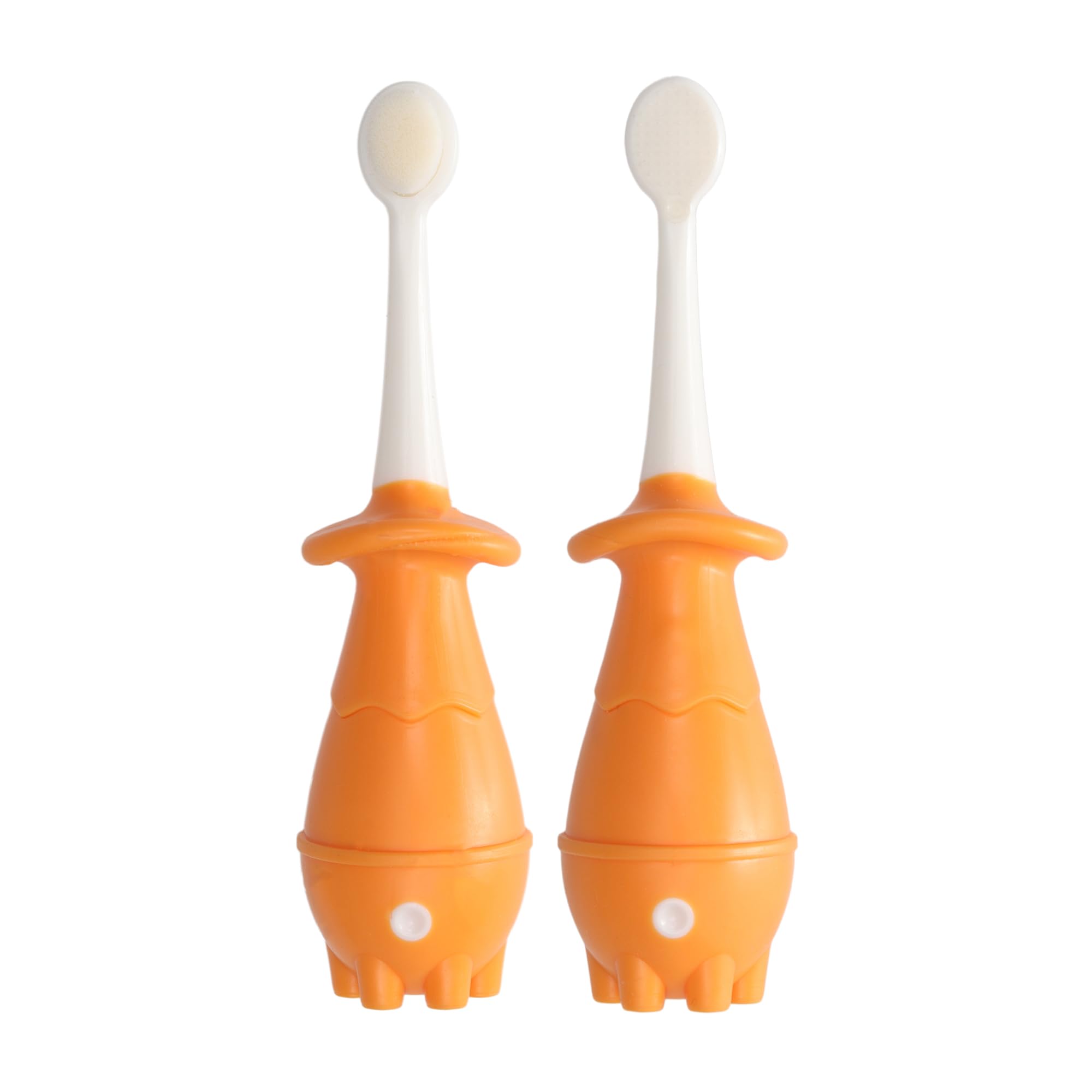 Infant Silicone Toothbrush with Giraffe- Handle - YELLOW-image-49