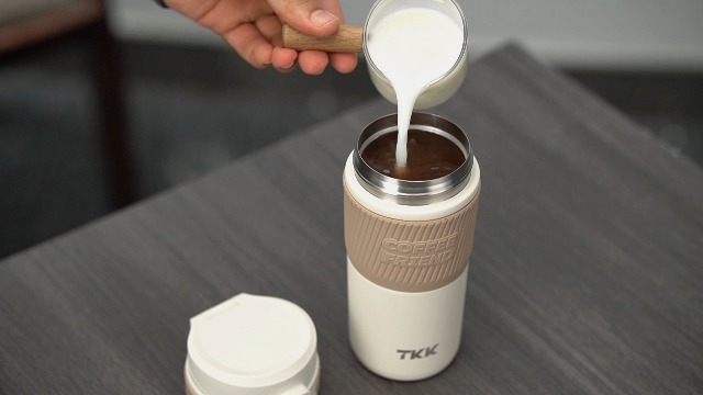 Amazon.com: TKK Coffee Travel Mug 15 oz Insulated Stainless Steel