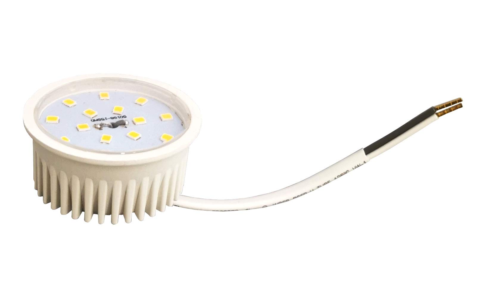 Trango 10er Pack MO15SD*10 Ultra flach 5Watt 3 Stufen dimmbar LED Modul 3000K warmweiß zum Austauschen GU10 & MR16 Leuchtmittel, Einbauleuchten, Deckenstrahler, Einbaustrahler, Deckenleuchte