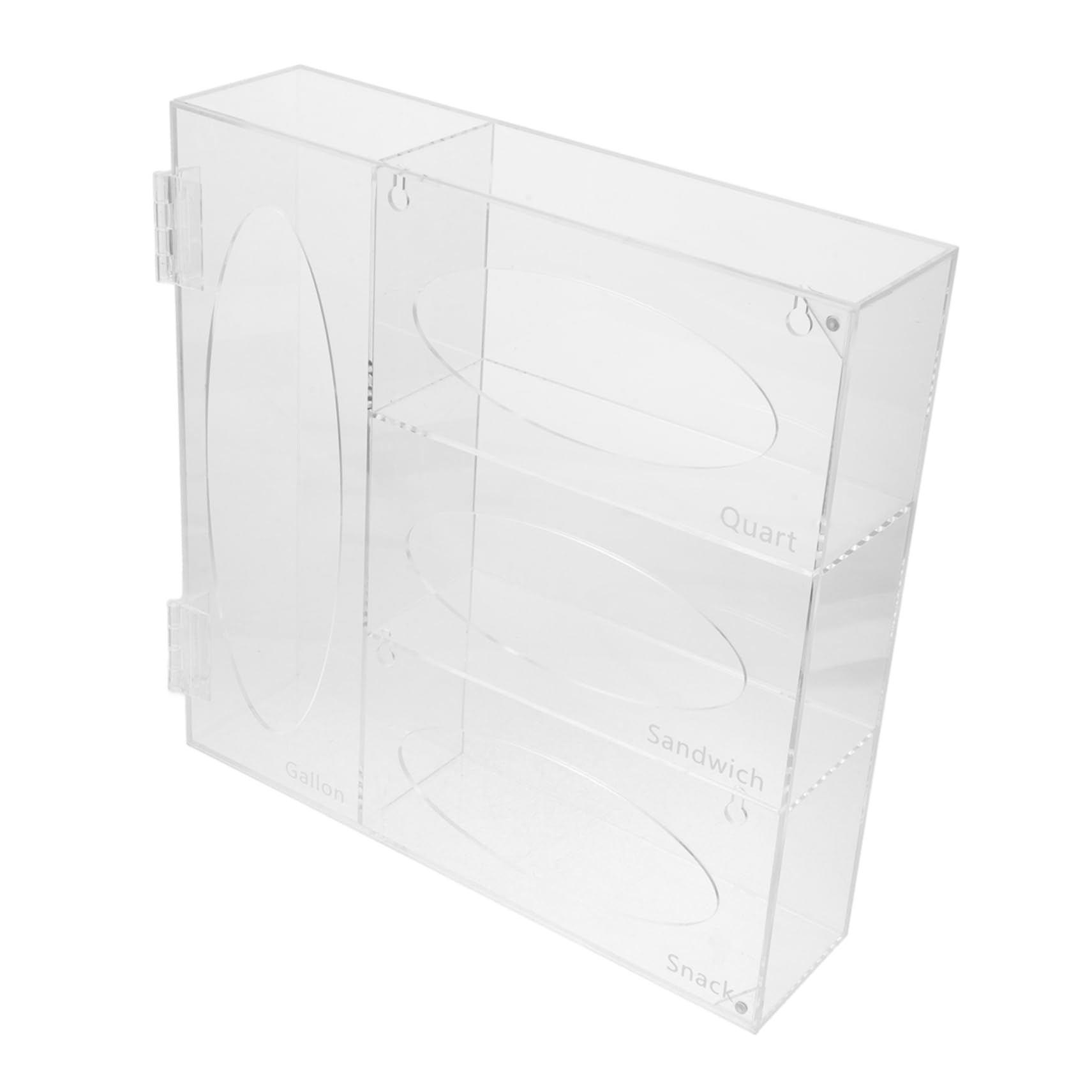 Hemobllo Dispenser da Parete Supporto Porta Guanti in Acrilico Trasparente 3 Scomparti Organizer Multifunzionale per Guanti Usa e Getta per Laboratori e Ambienti Professionali