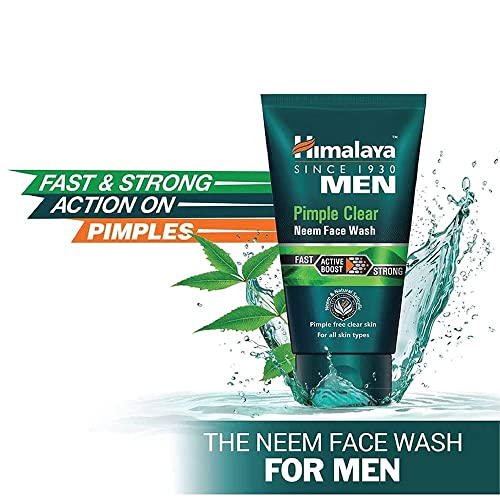 Image of Himalaya Men Pimple Clear Neem Face Wash, 100ml and Himalaya MEN Power Glow Licorice Face Wash, 100ml