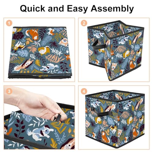 Boîte de rangement pliable cube pour éliminer le désordre des placards - 5