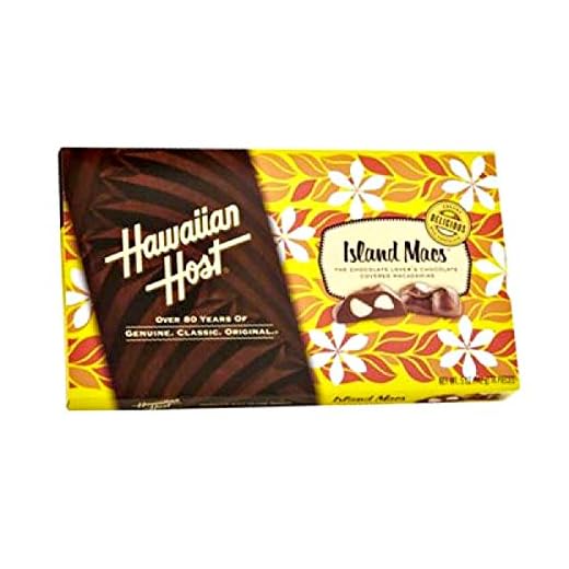 Hawaiian Host Island Macs Tiare Milk Chocolate Covered Macadamia Nuts 5 oz Boxes (1 Box)
