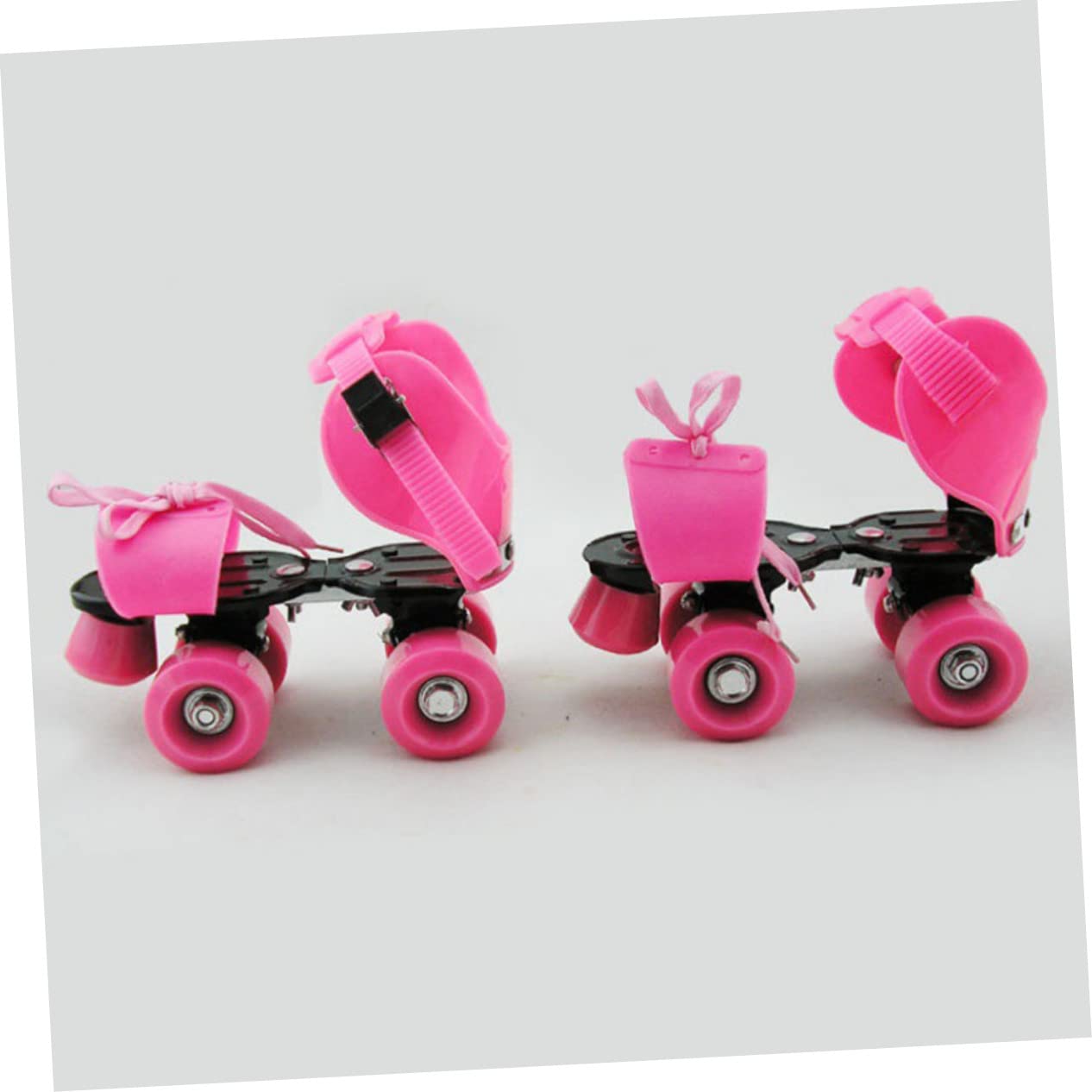 ERINGOGO 1Pair Adjustable Rubber Roller Skate Toe Stoppers Toe Guards for Indoor Outdoor Use Non Marking Brakes for Quad Skates Easy Installation and Comfortable Fit