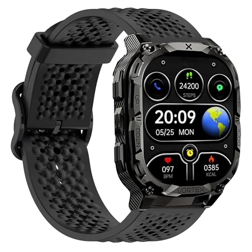 Lamshaw Compatible with CARBINOX Vortex bands Silicone band with Metal Buckle Compatible with CARBINOX Edge Vortex X-Ranger Vortex Vesta Blaze Round Blaze S Blaze Square Smart Watch