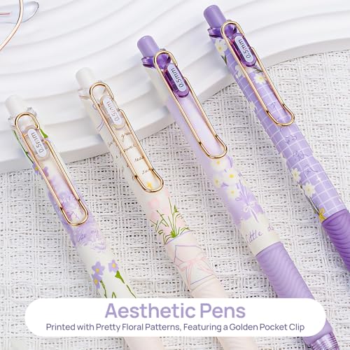 Bolígrafos de tinta negra gel 0.5 mm, pack de 4 unidades miniatura 3