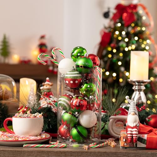 Victor's Workshop Weihnachtskugeln 35tlg. 5cm Plastik Christbaumkugeln Set, Weihnachtsbaumschmuck Dekoration Christbaumschmuck für Party… – Ansicht 6
