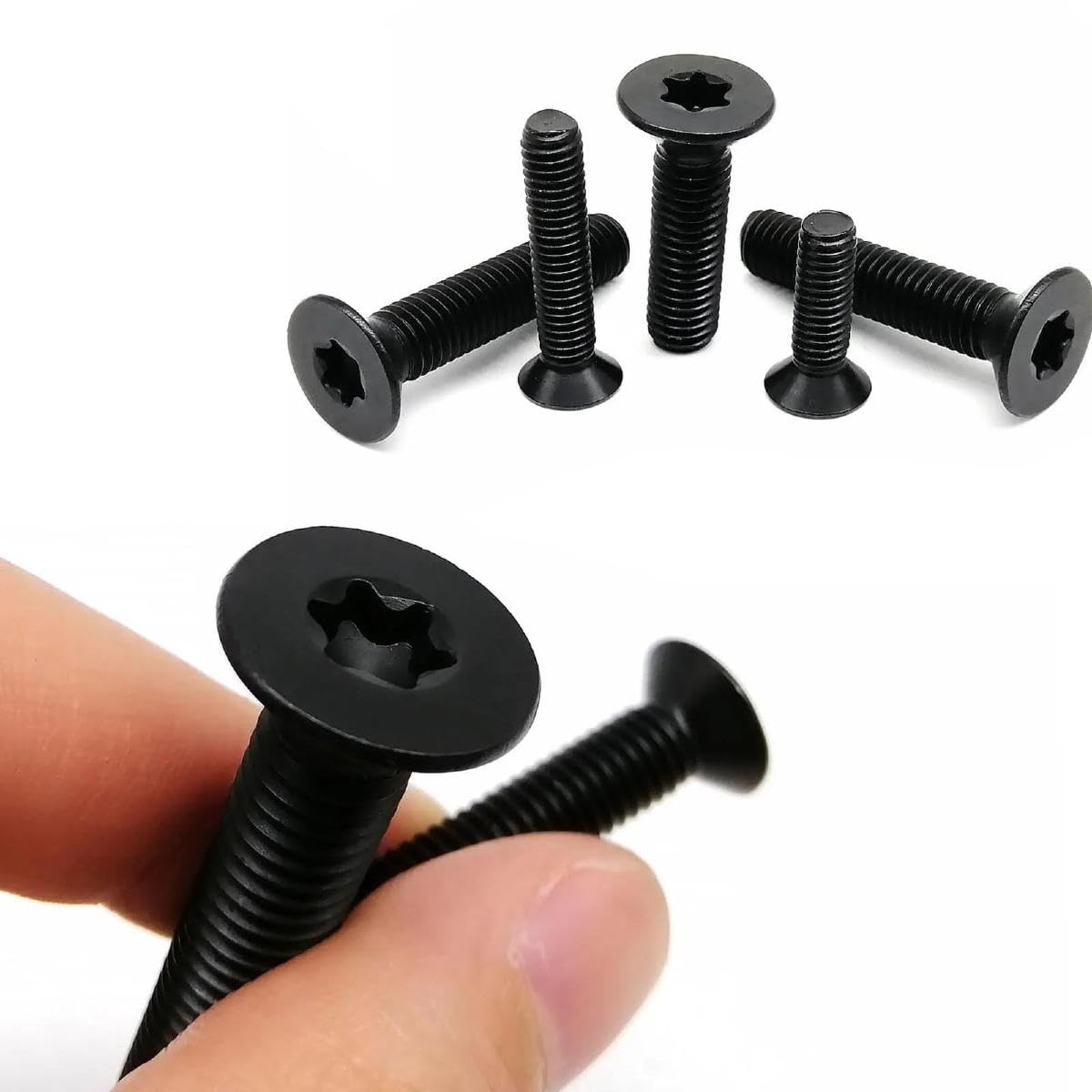 Vite A Testa Svasata Piatta Torx In Acciaio Inox 304, M2, M2,5, M3, M4, M5, M6, M8, Con Perno A Colonna (16 Mm, 50 Pezzi M2,5 - Foto 3