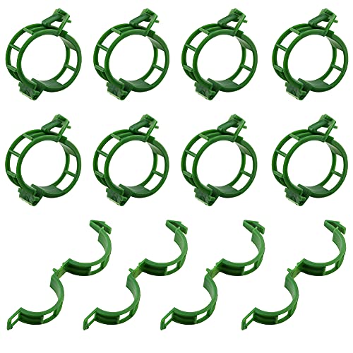 KINGLAKE 200 Stück Pflanzenclips Pflanzenklammern Tomatenclips Pflanzen Tomaten Clips Tomatenklammern Rankhilfe Klammern Pflanzenstützclip für Kletterpflanzen Gurken-Grün