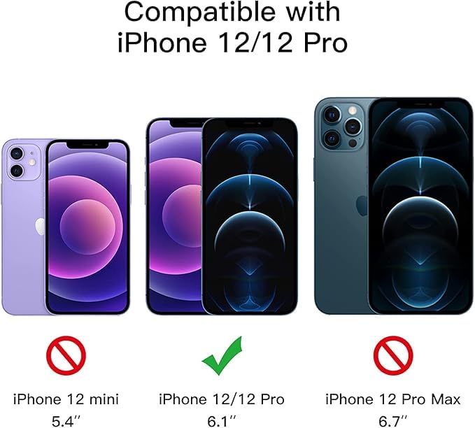 Image of SHILD Privacy Tempered Glass Compatible for iPhone 12 /12 Pro (Black) Edge to Edge Coverage with Easy Installation kit, Anti-Spy Tempered Glass Privacy Screen Protector