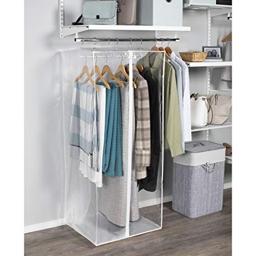 Richards Homewares CLRLY ORG Dress Bag Clearly Organized Jumbo Garment Closet 24" x 20" x 54" (Clear) - Thumbnail 6