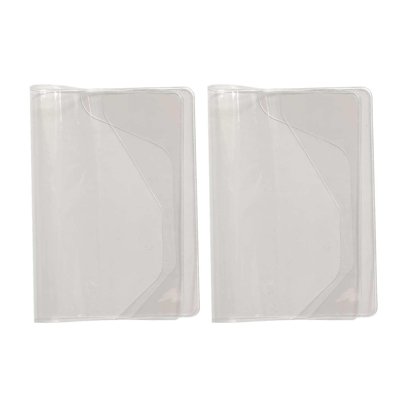 Clear Cover for Weeks A5 A6 Size Notebook Planner Transparent PVC Notebook Protecting Sleeves Protector Case Dust-Proof Waterproof Cover (2 PCS, A6 (25.5cm*17.2cm))