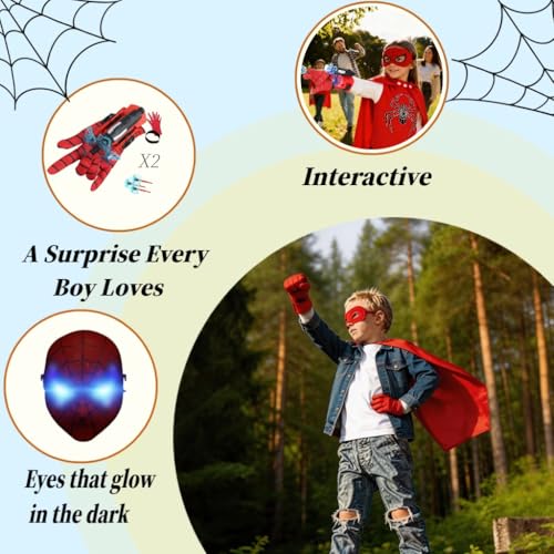 Capa y disfraz de superhéroe para niños miniatura 3