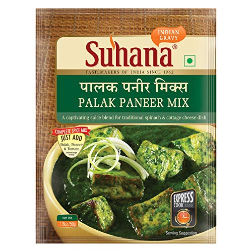 Suhana Palak Paneer Spice Mix 50g Pouch - Pack of 4 (B08XNN5V9H) Amazon Price History, Amazon Price Tracker
