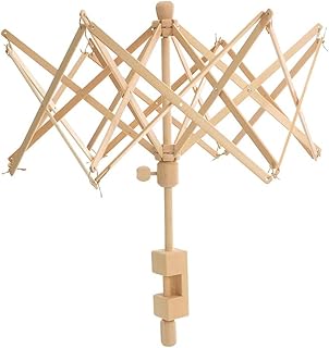Yarn Winder, Wooden Umbrella Swift Yarn Winder, Wood Swift Yarn Holder,24