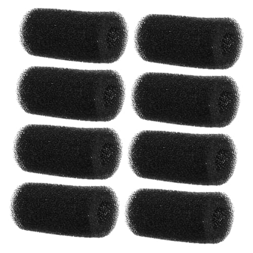 NOLITOY 8個 水入口保護カバー 船舶用フィルター 池交換用フィルターパッド プレフィルターフォーム 池フィルター交換用パッド 池ポンプフィルター 水槽用交換フィルター スポンジ Black