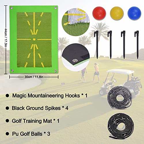 Golf Hitting Mat,Golf Training Mat For Swing Detection Batting,Golf Practice Mat Outdoor/Indoor Analysis Path Correct Hitting Posture #TOP1
