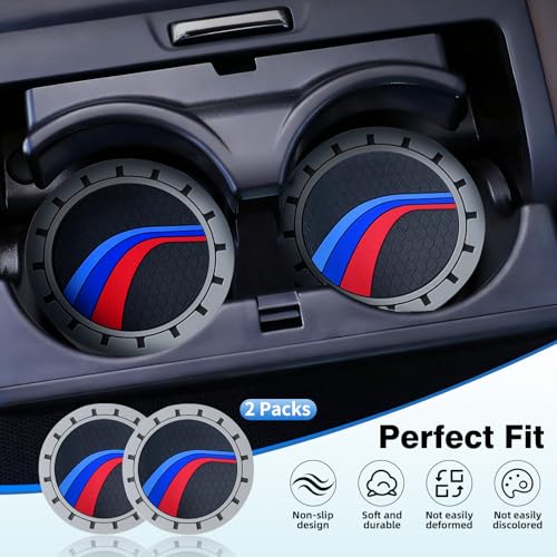 2 Piezas Portavasos de Silicona para Carro BMW miniatura 3