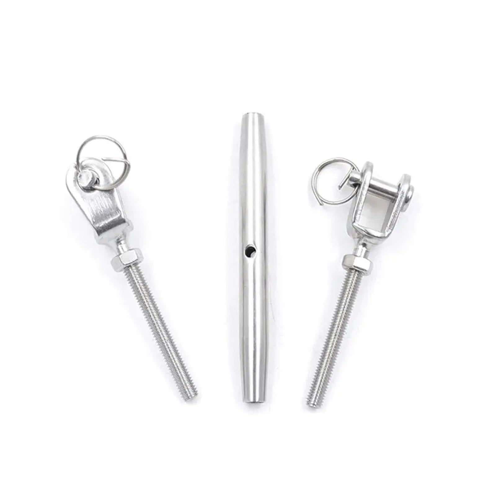 Tenditore in acciaio inox, 5 pezzi M4-M10 304 in acciaio inox marino sartiame vite tenditore per cavo giardino recinzione