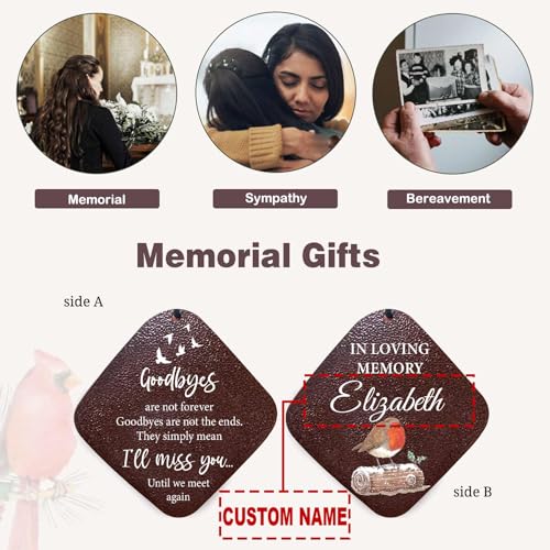 Image of ASTARIN Personalized Memorial Wind Chimes, Customized Wind Chime for Loss of Loved One /Mother /Father, Wind Chimes for Outside Garden Decoration, Sympathy Gifts for Women /Man