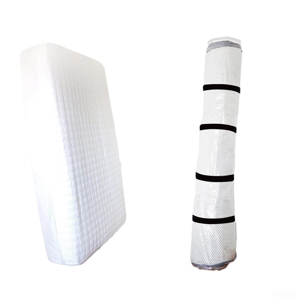 Sacchetto sottovuoto per materasso FACULX con cinghie, chiusura a doppia cerniera, per riporre e spostare (250 x 130)