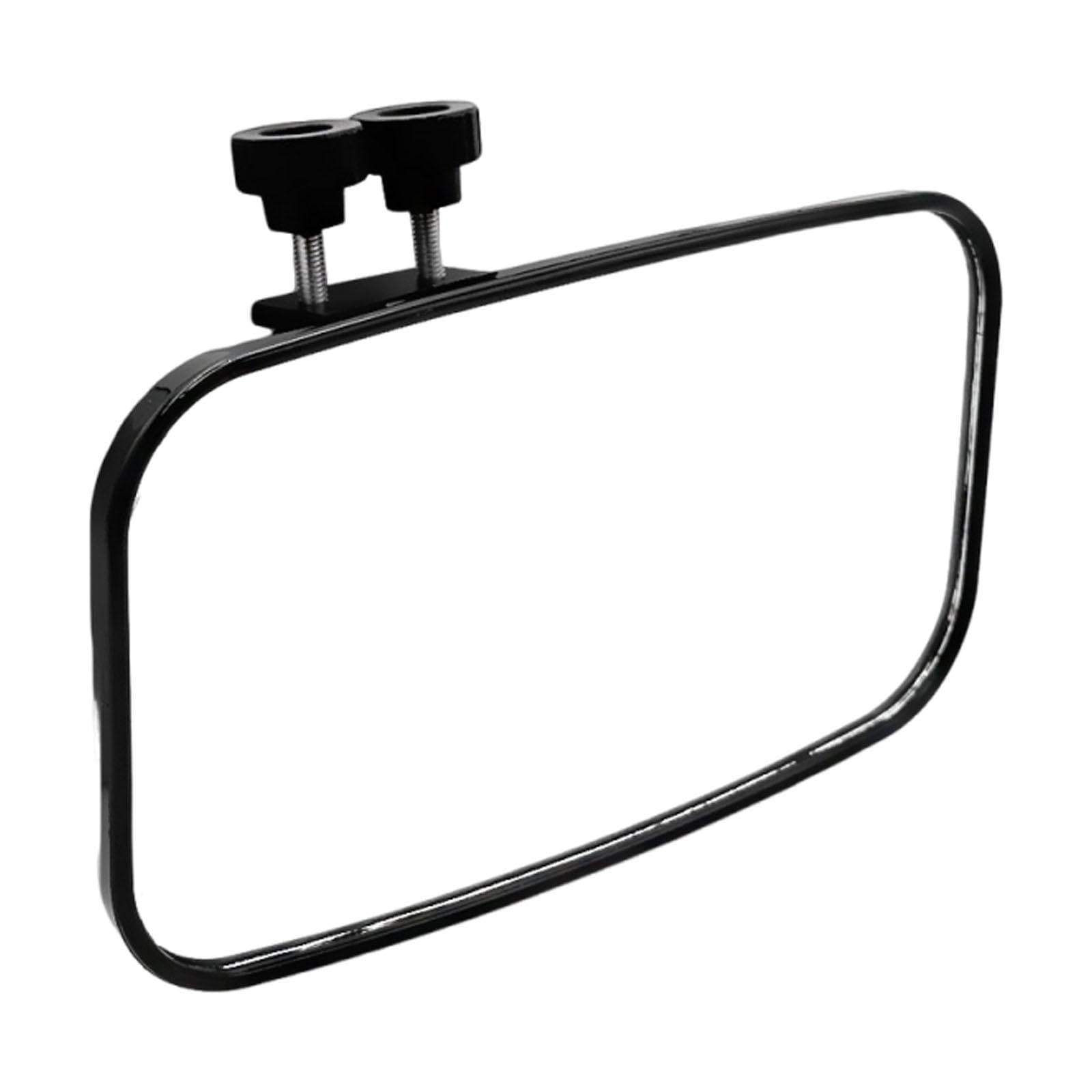 MotiveTech Marine Rear View Mirror, Clamp on Boat Mirror, Boat Accessories Adjustable with Bracket Large Clear Vision for Yacht, Boats
