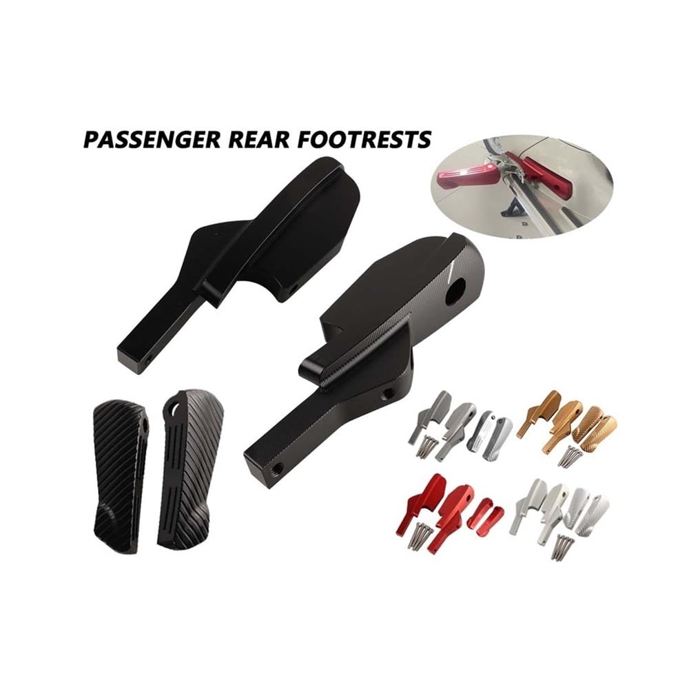 Vespa Fußrasten Verlängerungen Rot - Beifahrer Fußrasten Für GT GTS GTV Modelle