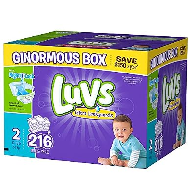 Luvs Diapers, Size 2, 216 Count