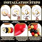 Tiamon 108 Pcs VIP Theme Party Decorations - Red Carpet with VIP Photo Backdrop Star Stickers Red Gold Black Balloons Markers for Movie Night Themed Prom Birthday Party Decorations - Image 3