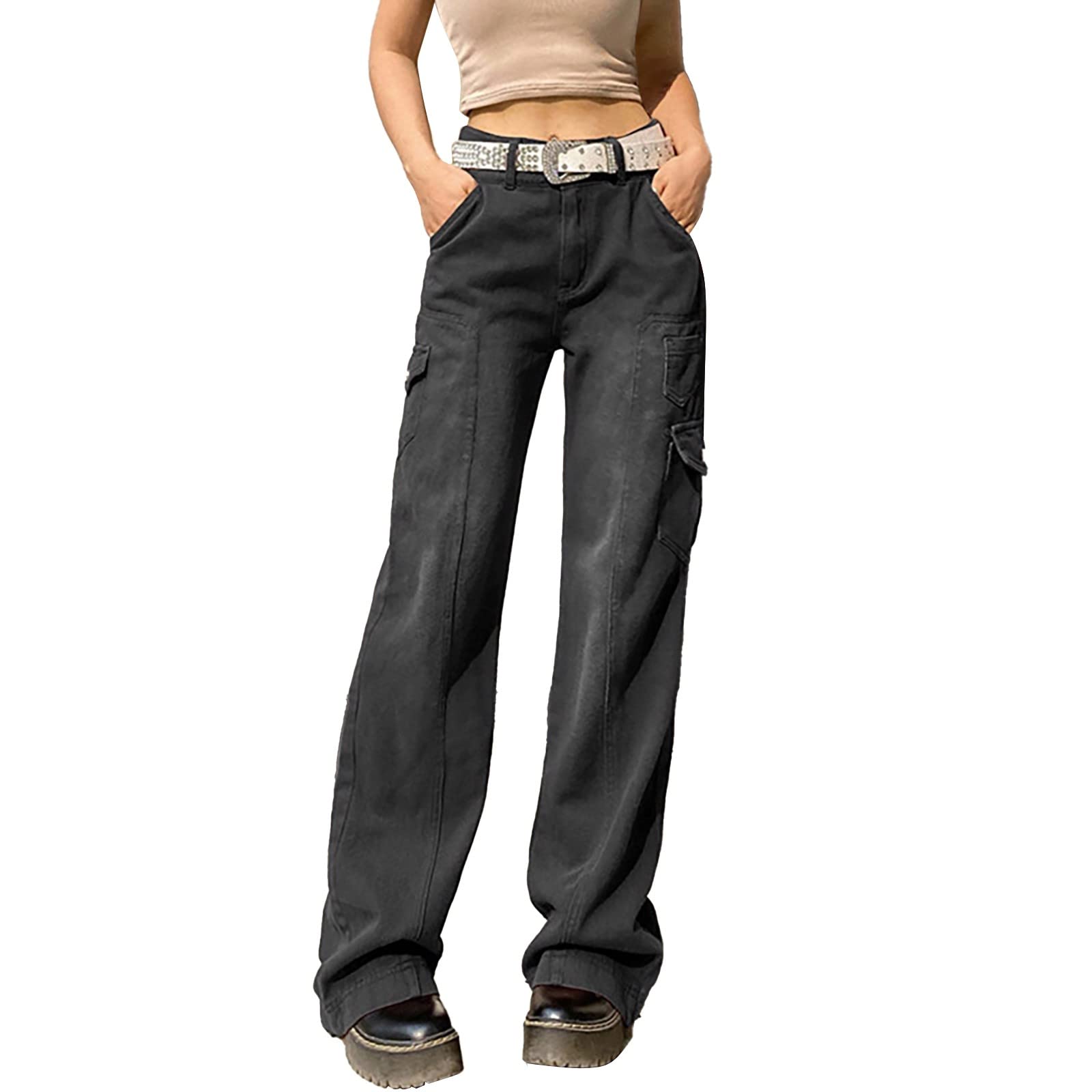 Combinaison pantalon de jogging noir grande taille L pour femme décontractée - 3