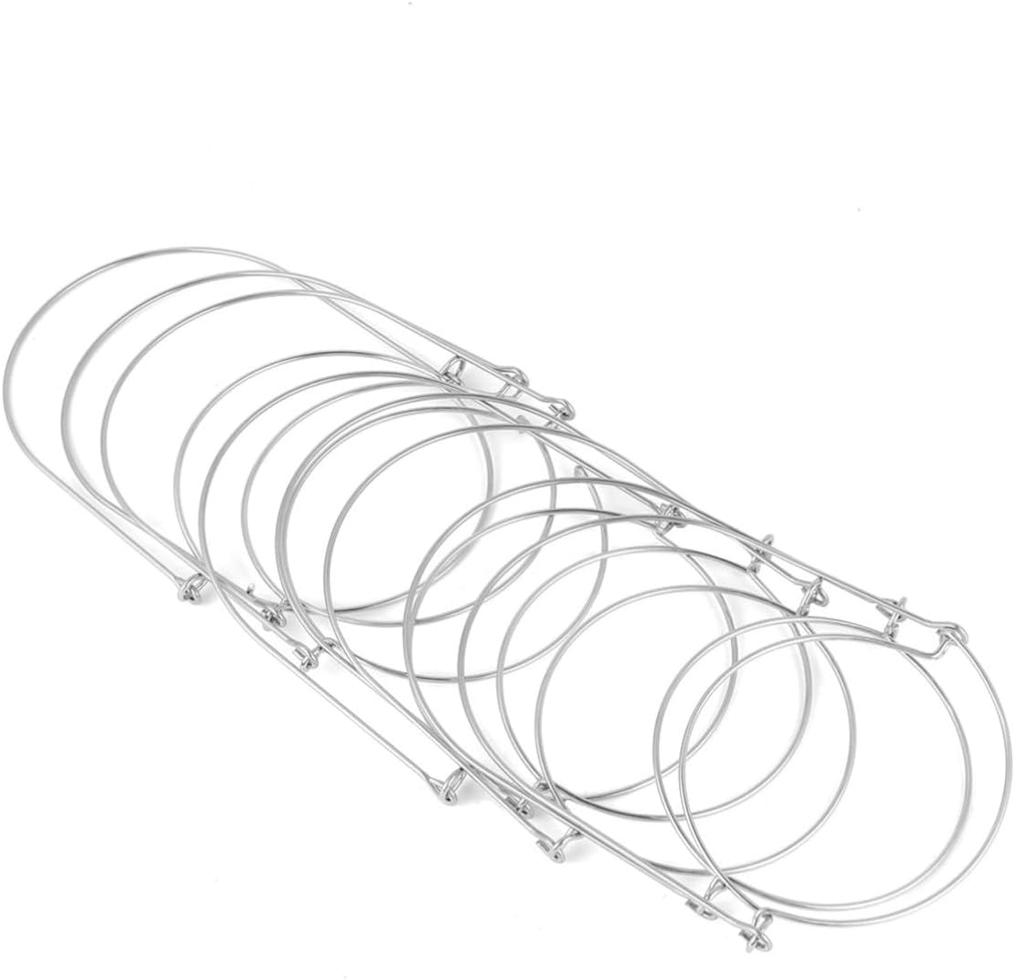 MAGICLULU Stainless Steel Mason Jar Wire Hangers, 8pcs Silver Handles