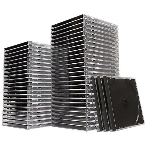 イーサプライ CD DVDケース ブラック 10mmプラケース 100枚セット EZ2-FCD024-100BK