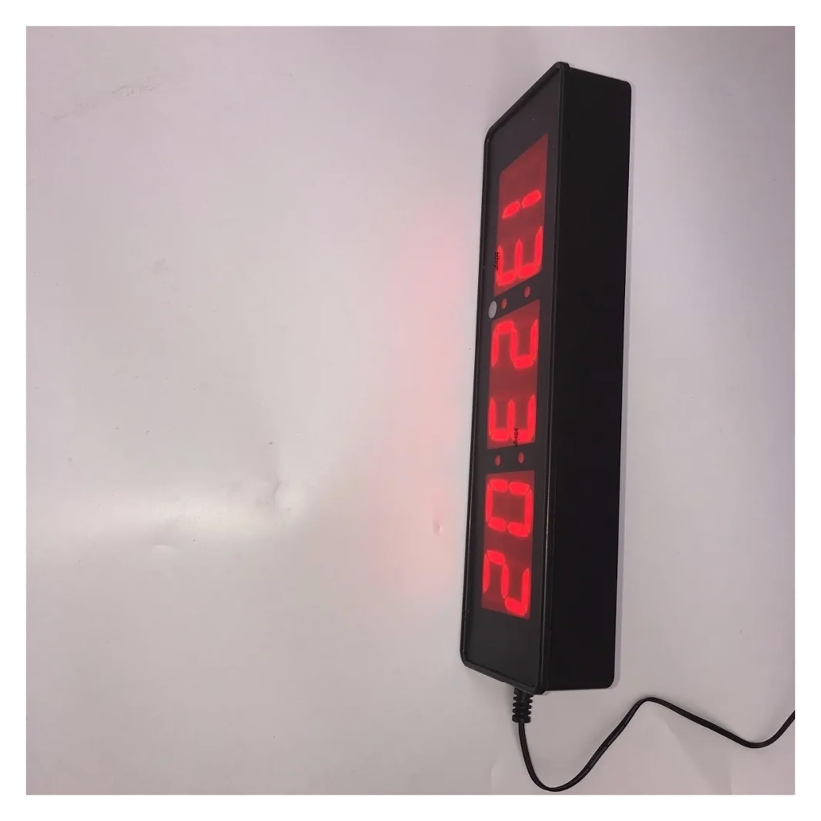 Timer Sport, Horloge Murale à 6 Chiffres de 2 Pouces, Compte à rebours LED for Jeux de Salle d'évasion avec télécommande et Boutons