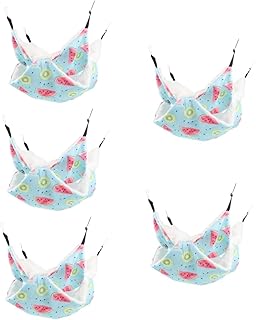 NOLITOY 5 Pçs Hamster Beliche Rede Cama De Coelho Cama Pequena Inverno Hamster Pendurado Camas Filhote De Cachorro Dormir Berço Hamster Rede Hamgers Caixa Cama Rede Critters Polar Velo