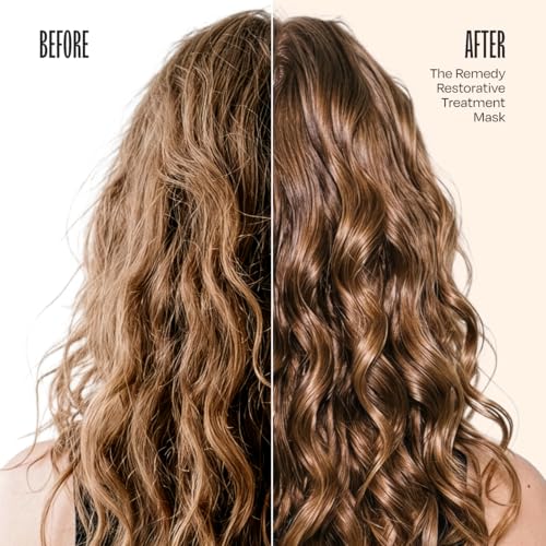 Image of oVertone The Remedy Deep Hydrating Hair Mask - Vegan & Cruelty-Free Repair Treatment, Restores Moisture, Strength & Shine for All Hair Types, 8 oz