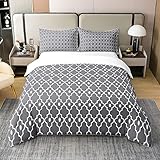 Qu'est - ce qu'une housse de couette: une housse de couette est une housse de protection qui protège la couette de rester propre, un peu comme une taie d'oreiller sur un oreiller. Une housse de couette est plus facile à nettoyer qu'une couette et vous permet de changer facilement l'apparence de votre literie sans avoir à remplacer toute la couette. Fermeture à glissière latérale invisible pour faciliter l'insertion / retrait de la couette, un lien quadrangulaire maintient la couette en place.